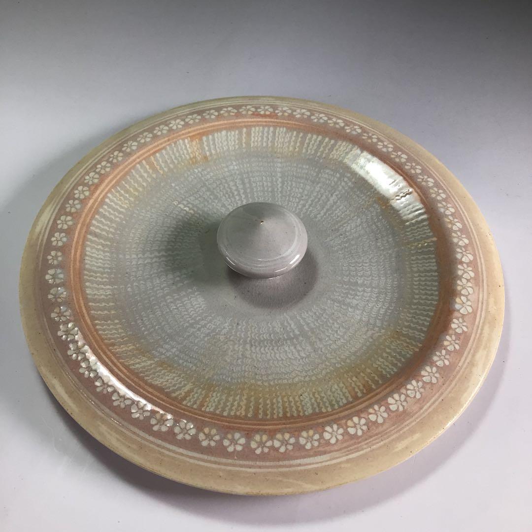 Ｐ８０４　水指　『平安　開山造』『礼賓手三嶋』『末広水指』　共箱　茶道具