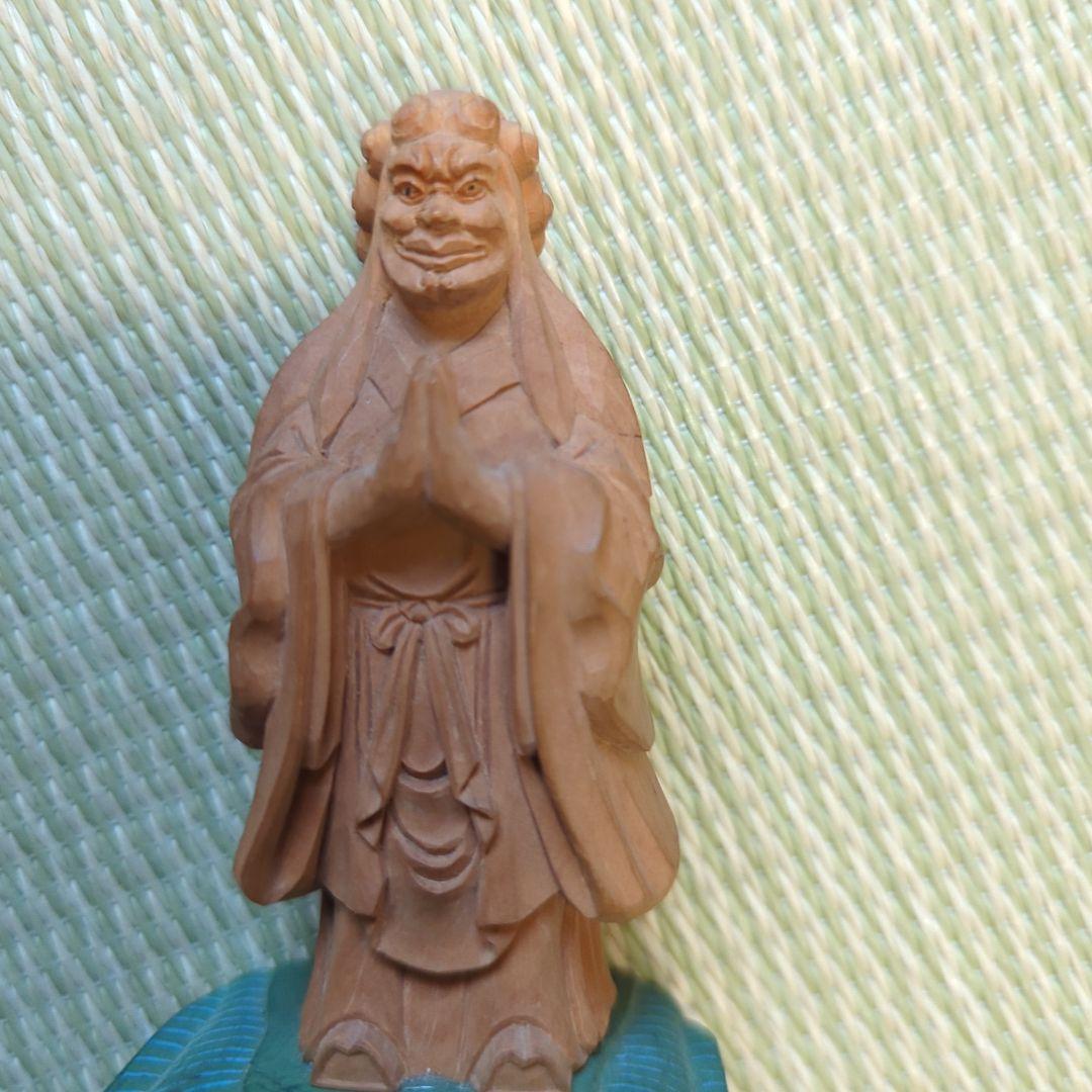 中山遠寿院鬼子母神像　遠寿院荒行堂伝師戸田日晨　開眼鬼子母神　総高さ約11㎝