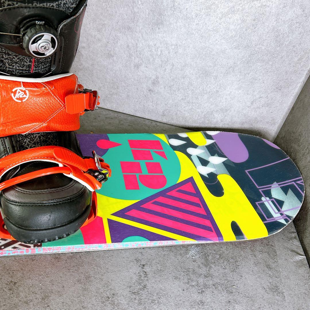 K2ケーツーvoom 143センチ×バイン　スノーボード2点セット