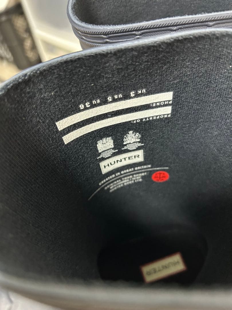 Hunter ハンター レディース ショートレインブーツ 22cm UK3