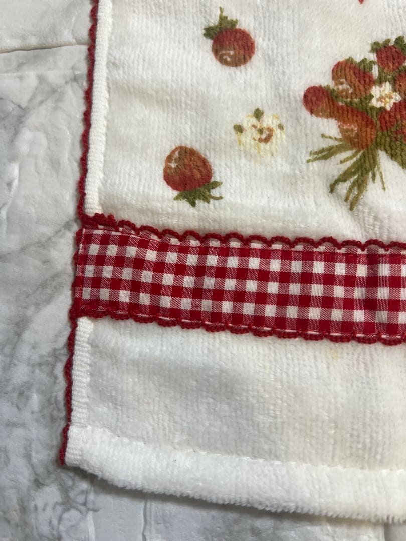 PINK HOUSE ギンガムうさぎウォッシュタオル