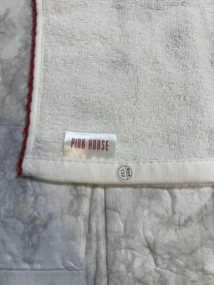 PINK HOUSE ギンガムうさぎウォッシュタオル