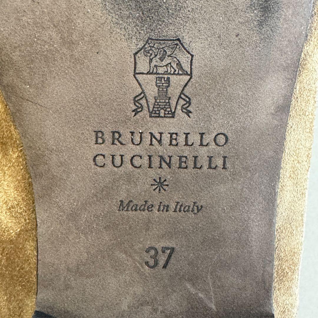 新品【ブルネロクチネリ】フラットミュール　 37 ヌバック