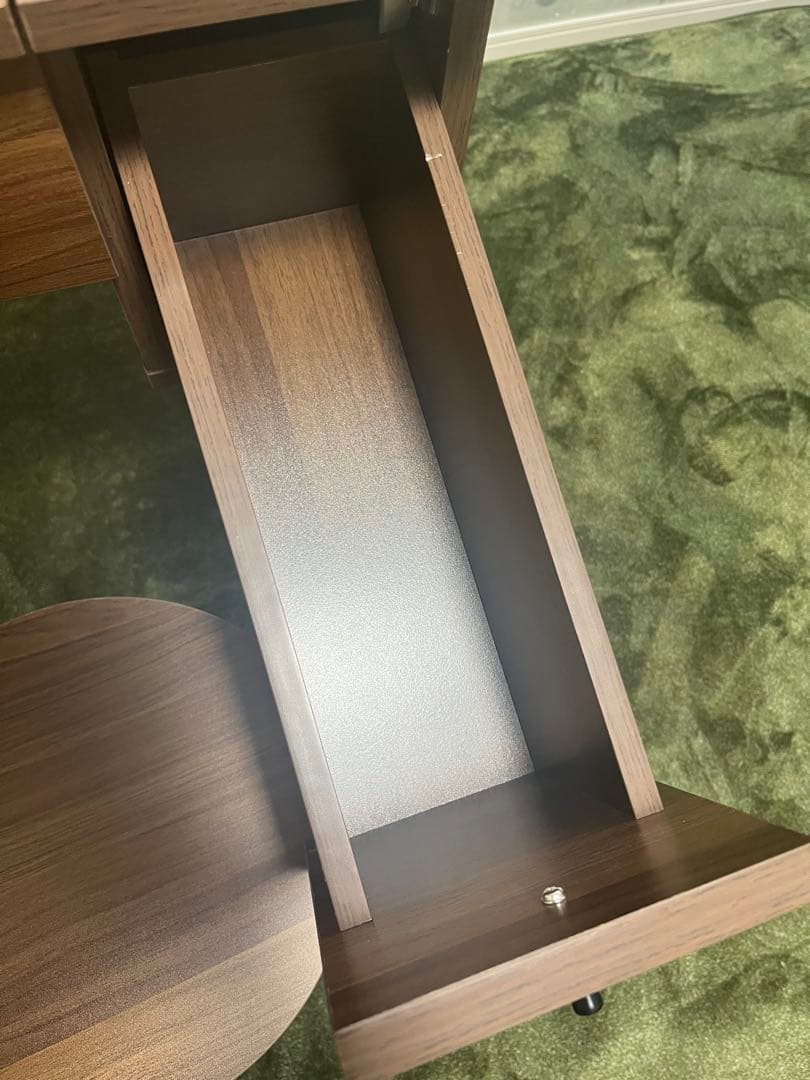 エア・リゾーム　北欧コンパクト木製ドレッサーnico(ニコ)スツール付き