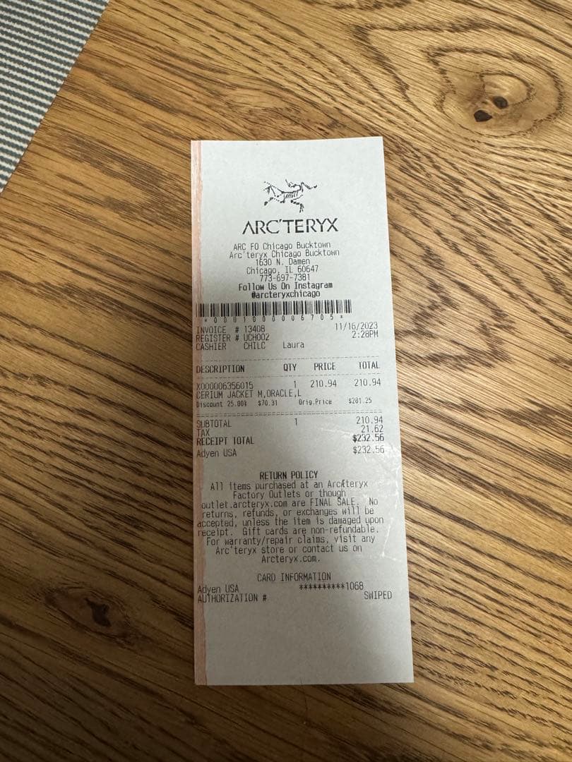 ジャケット・アウター Arc'teryx cerium It jacket