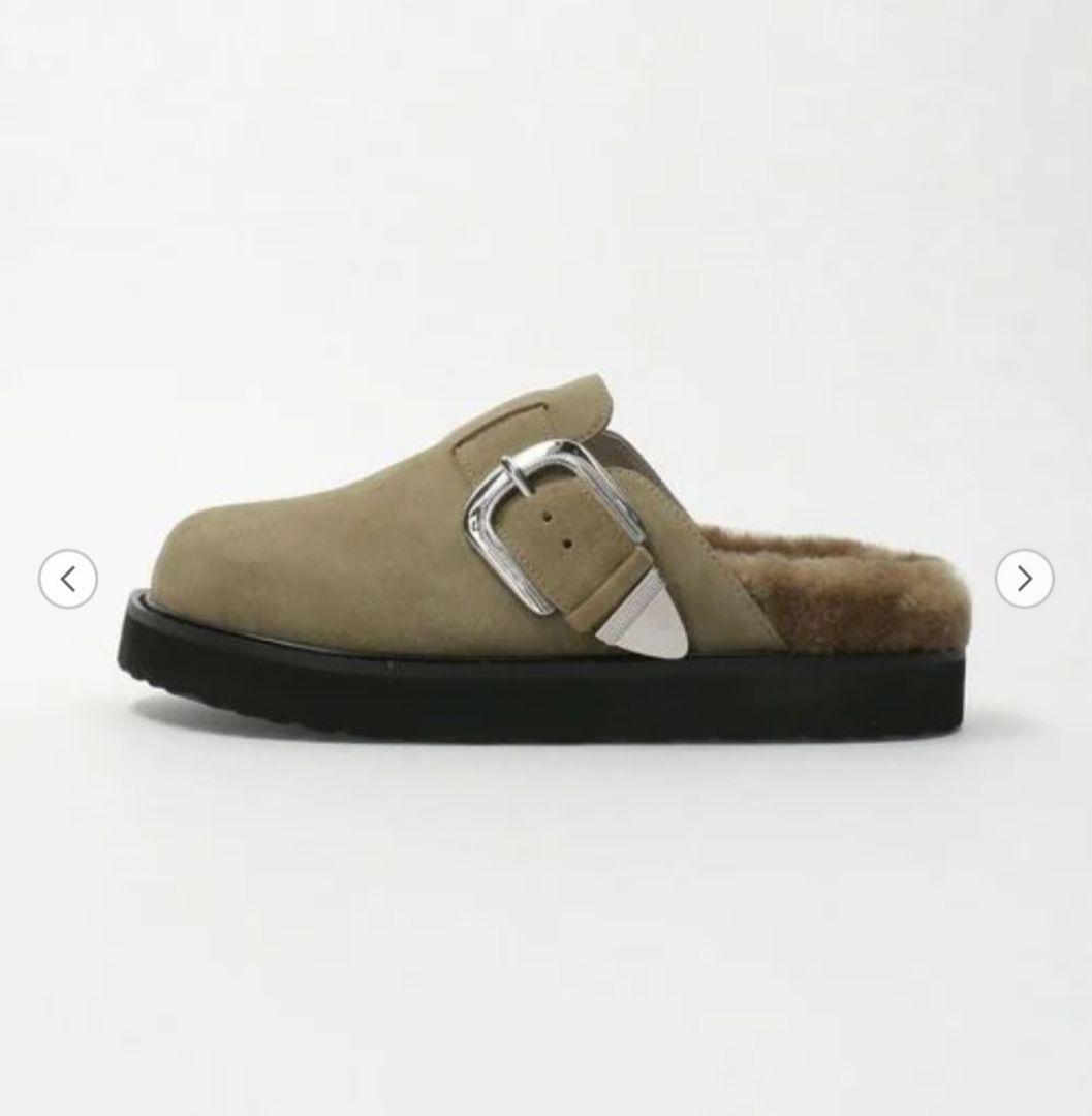 ゆう【MOHI…】スエードビッグベルトボストンサンダル