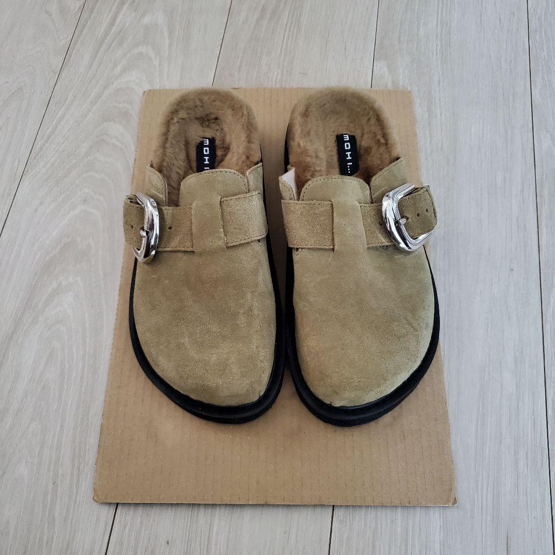 ゆう【MOHI…】スエードビッグベルトボストンサンダル