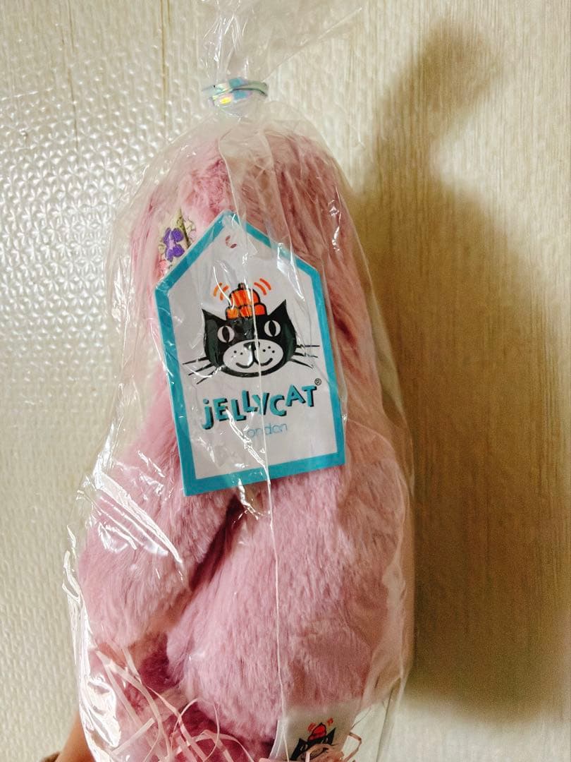 【新品】ジェリーキャット うさぎ ぬいぐるみ ピンク　s サイズ