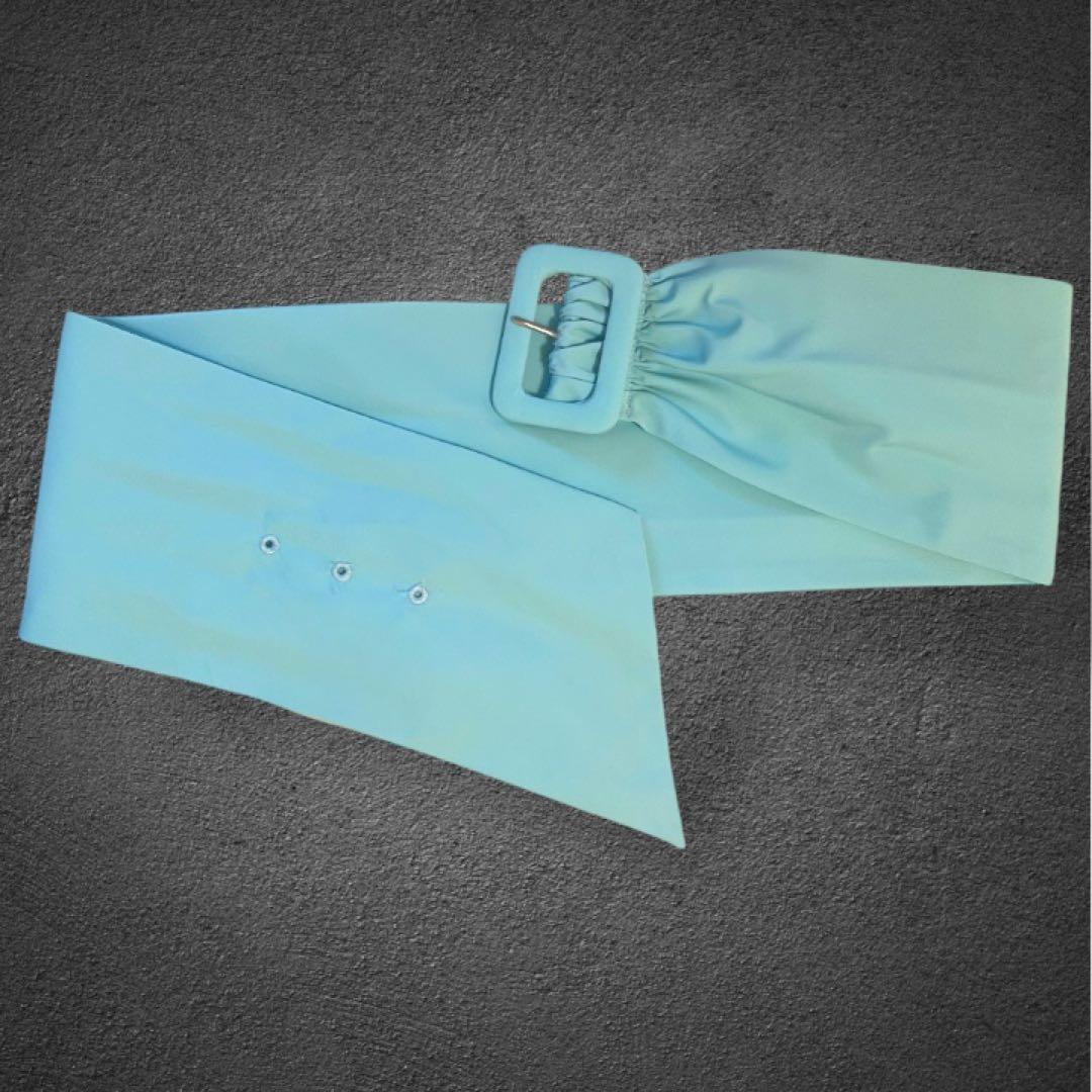 M'S GRACY 水色 バルーンワンピース　エムズグレーシー　ブルー　ドレス