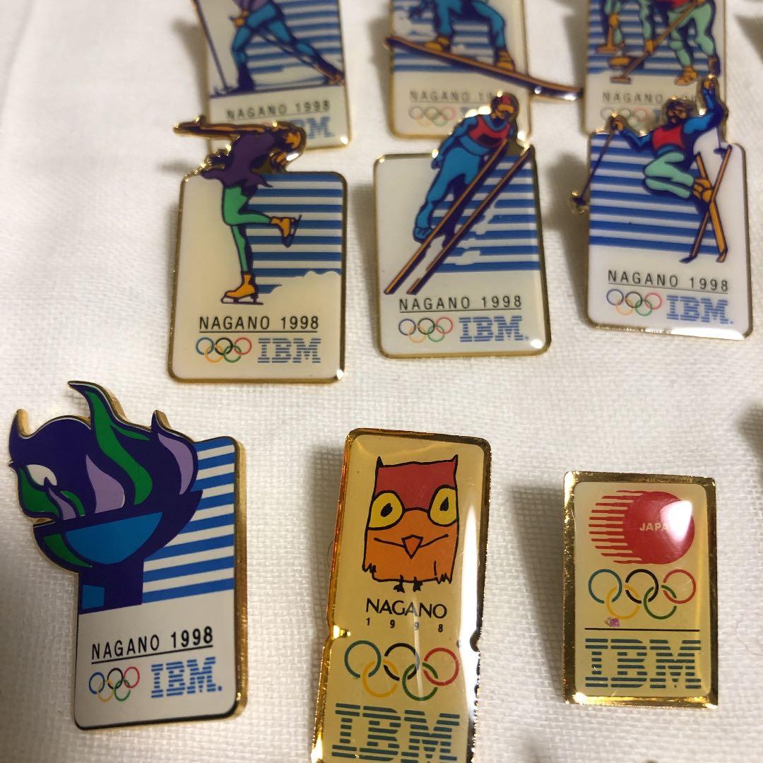 長野オリンピック　IBM ピンバッジ　21点