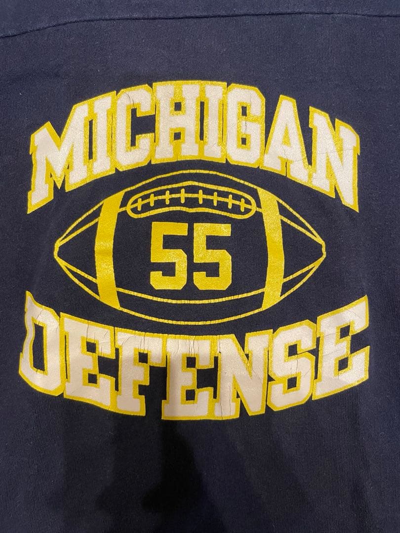 ビンテージ　チャンピオン　トリコタグ後期　フットボールT 3段プリント