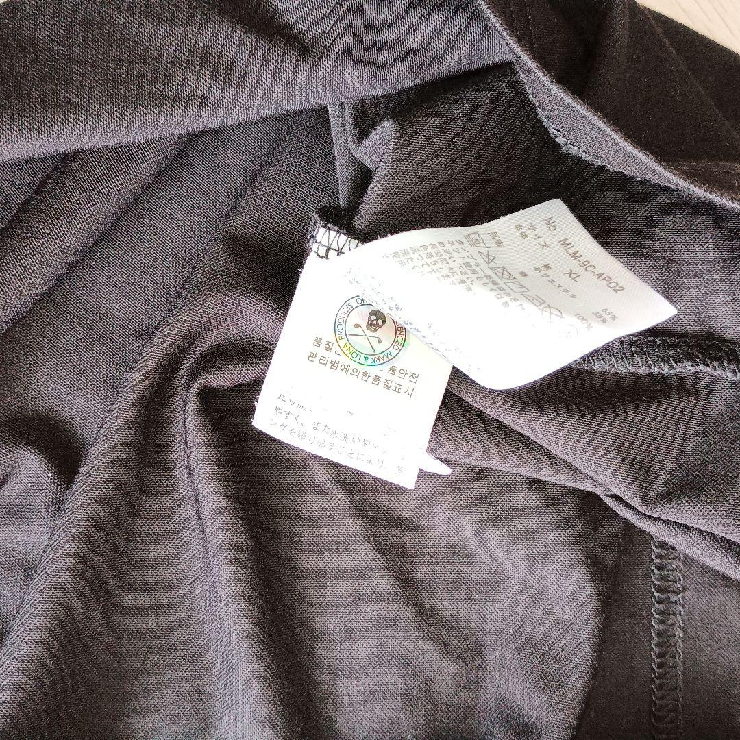 MARK & LONA ゴルフシャツ 黒/オレンジ