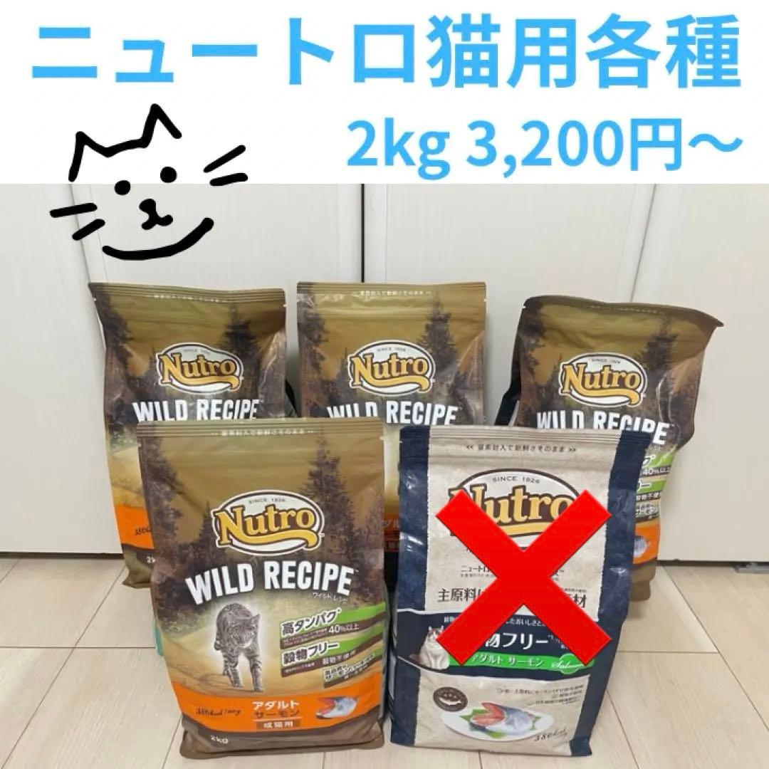 Lazuri ◡̈*髪飾り様 ニュートロ ワイルドレシピ 猫用フード 2kg×4袋
