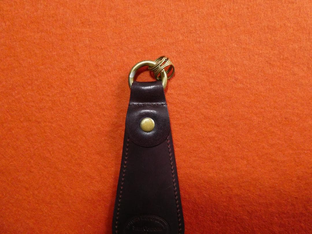 GANZO シェルコードバン シューホーンキーホルダー 靴ベラ バーガンディ