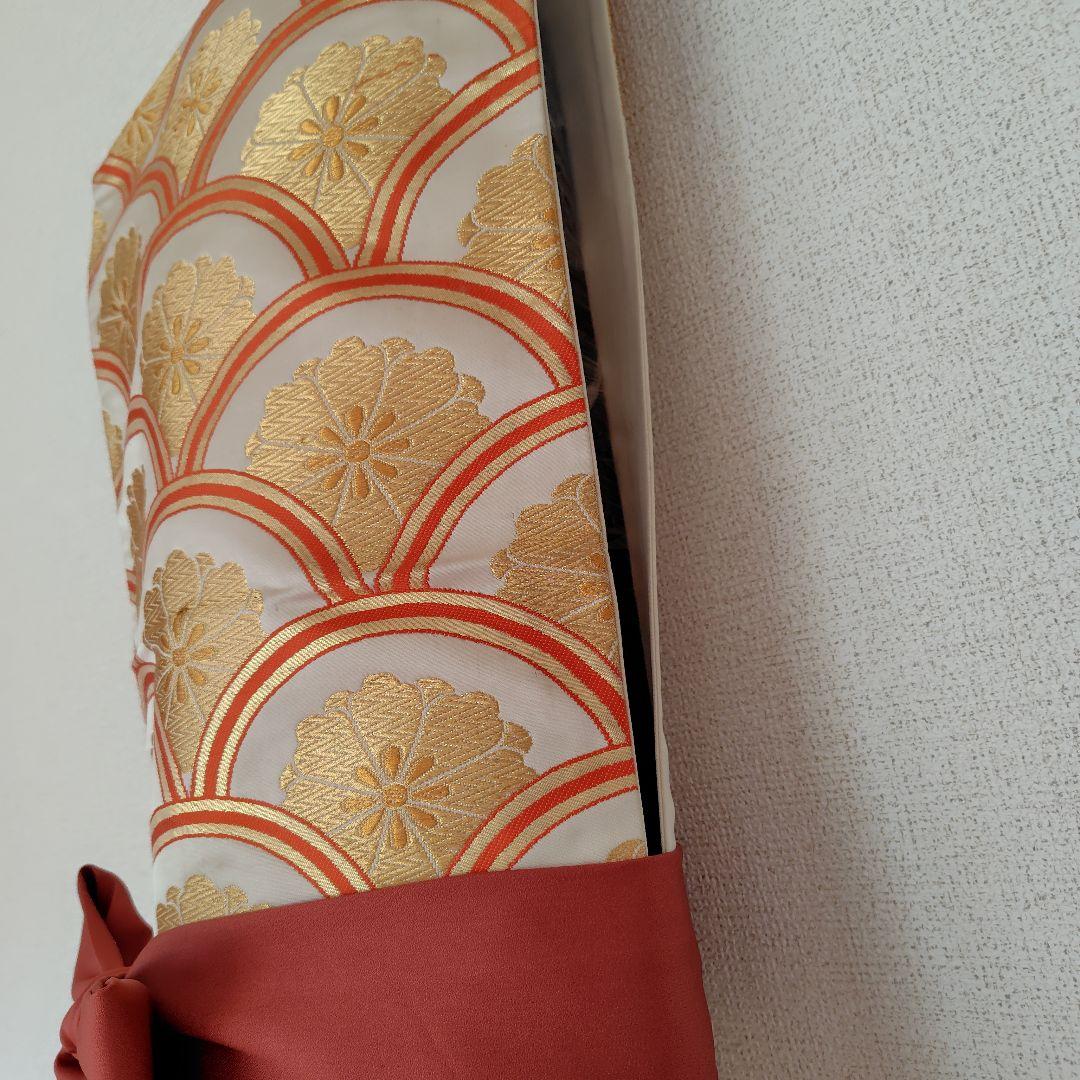 お琴カバー【菊】着物帯 ゆたん油単ハンドメイド 和楽器 正絹 袋帯 生田流山田流