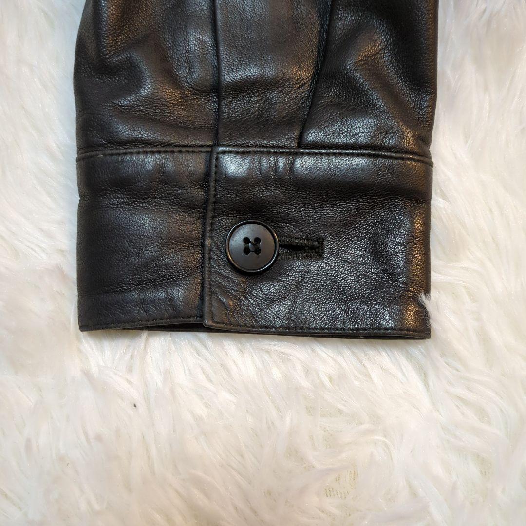 【極美品】アニエスベー ラムレザージャケット ビンテージ シングルライダース