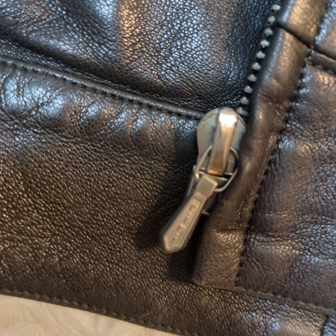 【極美品】アニエスベー ラムレザージャケット ビンテージ シングルライダース