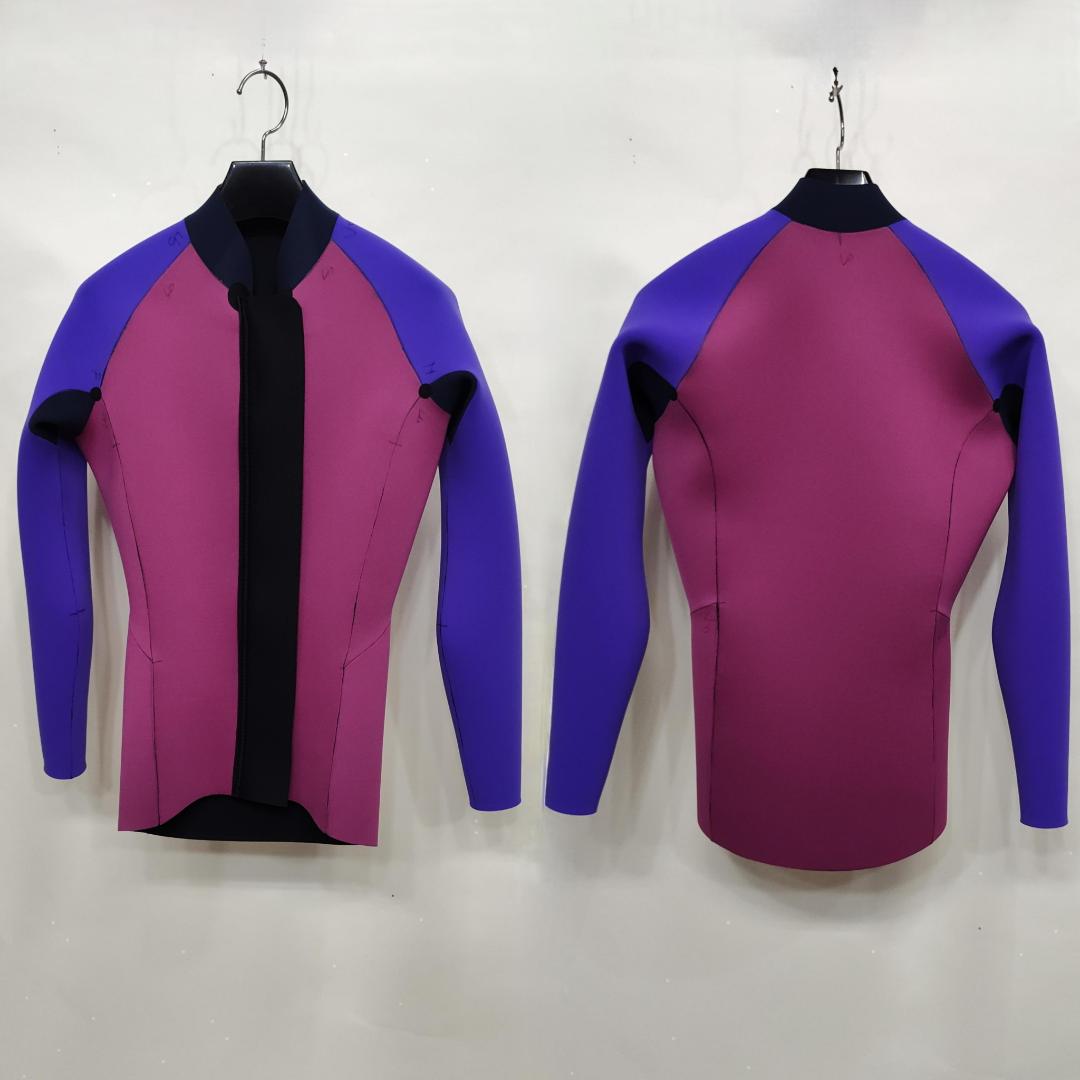 新品☆ジャージ2mmフロントジップ長袖タッパー　MLBサイズ　ウェットスーツ