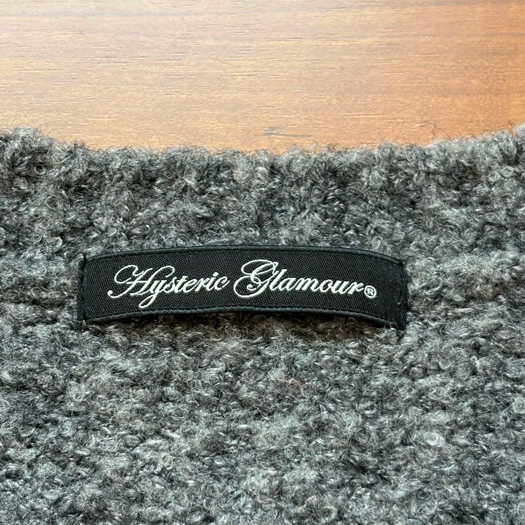 ヒステリックグラマー✳︎meow刺繍ニット カーディガン　猫　ねこ　ネコ