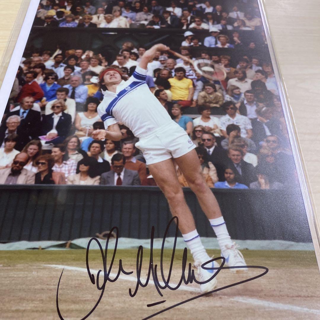 ジョン・マッケンロー 直筆サイン入りフォト証明書テニス John McEnroe