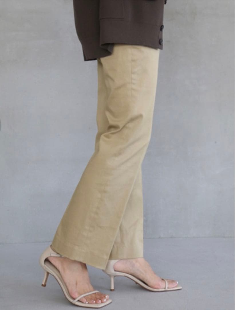 ドゥーズィエム　CELERI/セルリ　Beige C Trousers チノパン