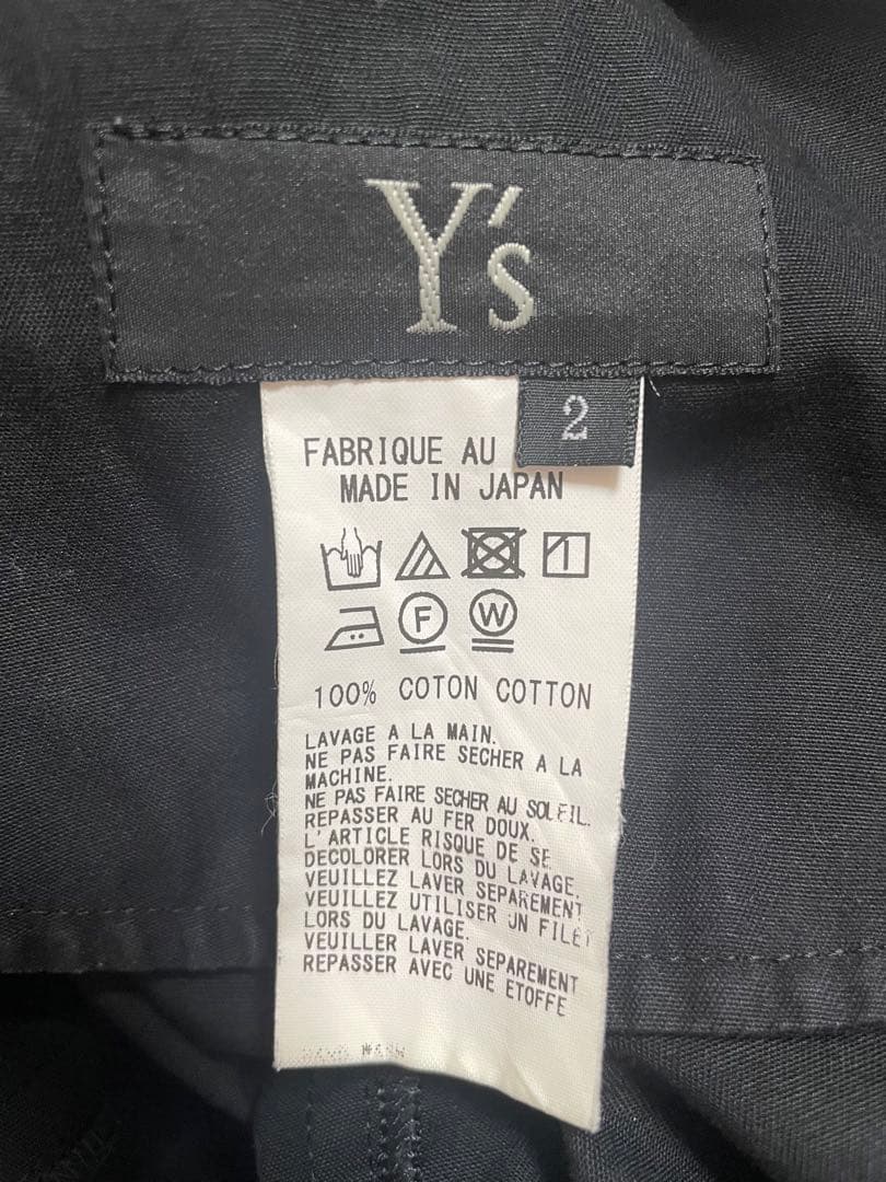 Y's ワイズ ハカマ ガウチョ パンツ 黒　Y’s-BORN PRODUCT