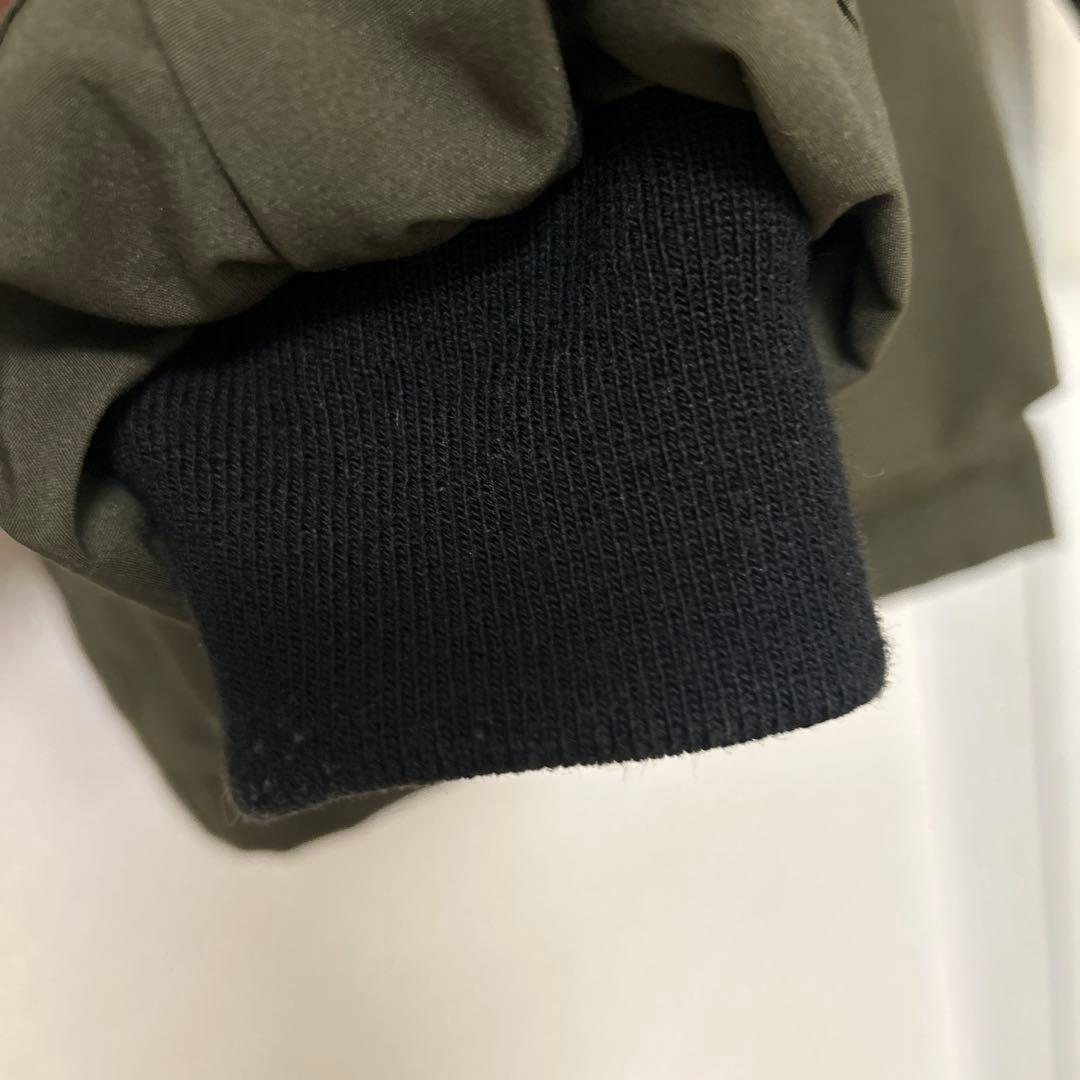 DANTON フーデットダウンジャケット　ファー付き　カーキ　40