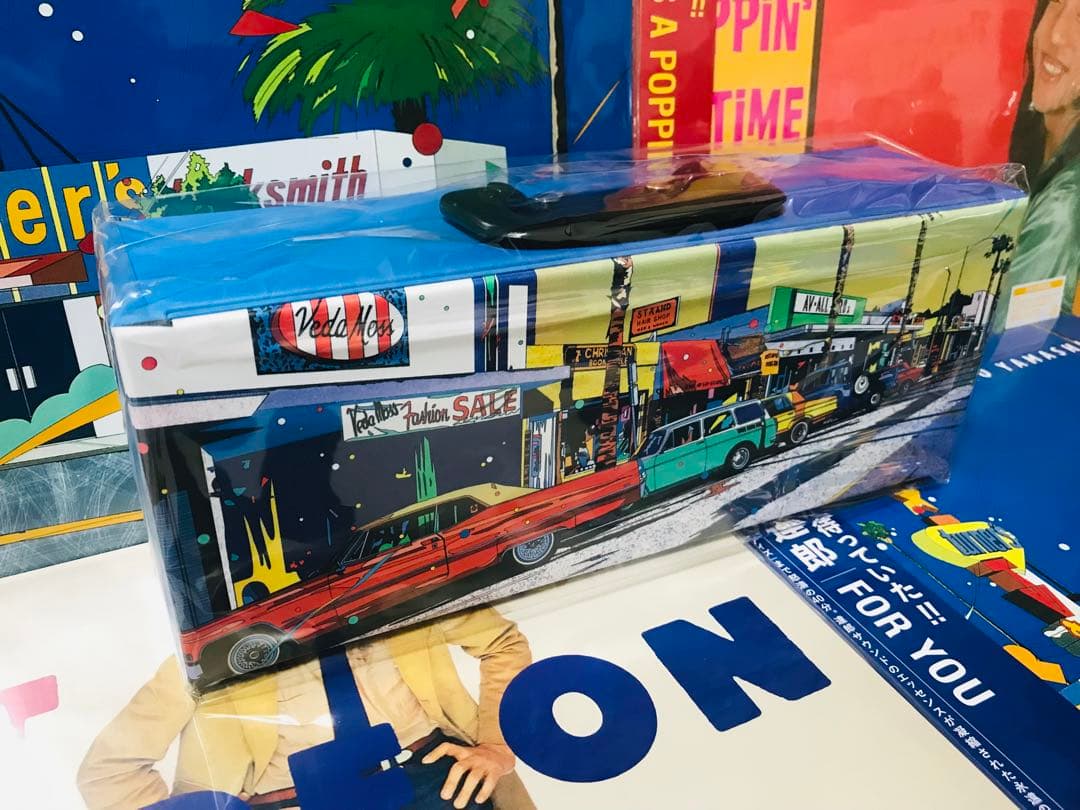 山下達郎　LP BOXイラスト入りカセット収納ケース　全8タイトル付！　稀少！！