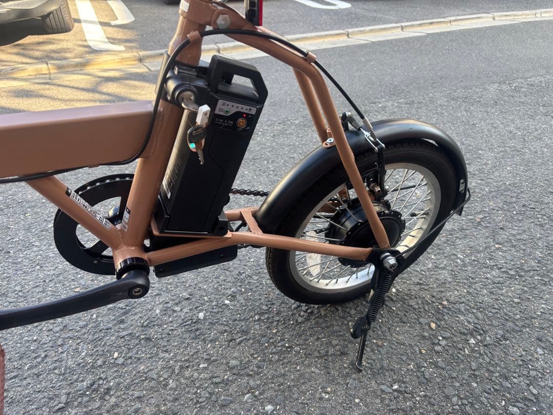 Suisui 綺麗な折りたたみ電動自転車 ベージュ