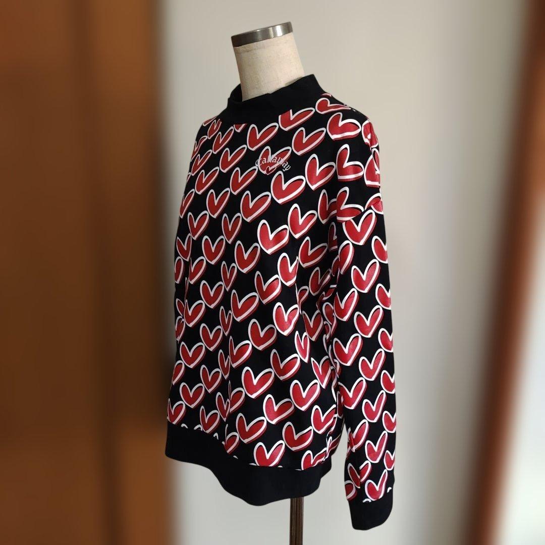 Callaway ハート柄 長袖　トレーナー　スウェット　ラブキャロウェイ　М