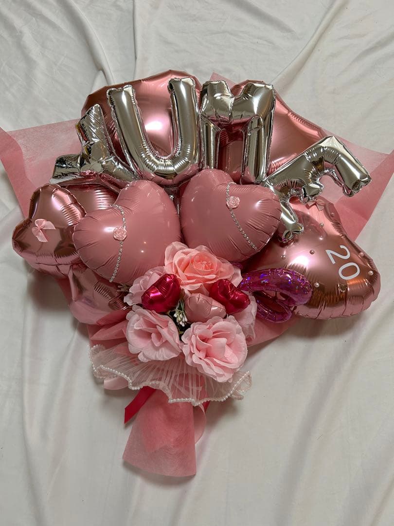 なつき　　成人式　バルーン　花束　ブーケ　オーダー　卒業式　プレゼント