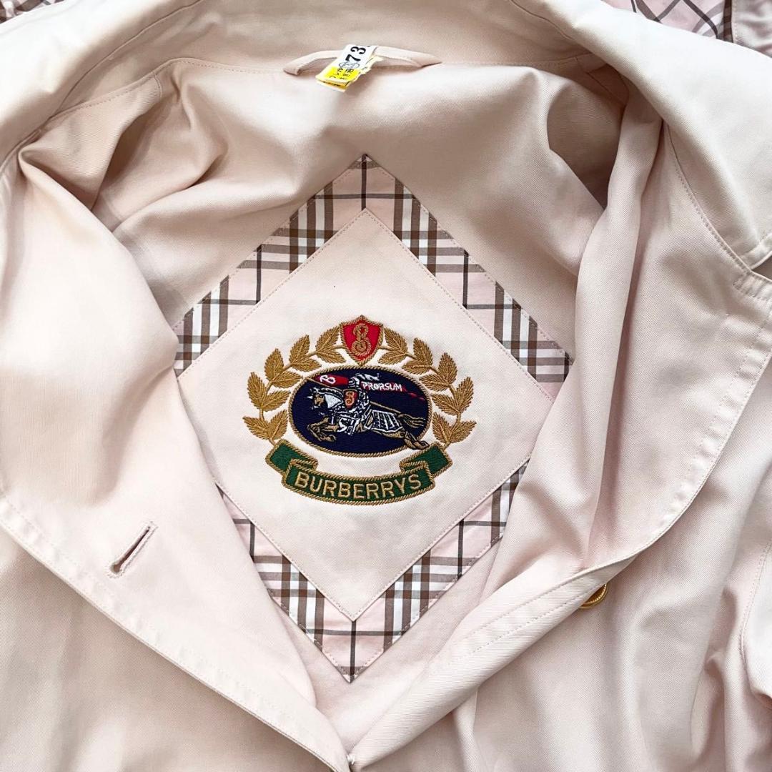 SSR希少 バーバリーズ　ブルゾン　ライトアウター　ピンク　ノバチェック　L