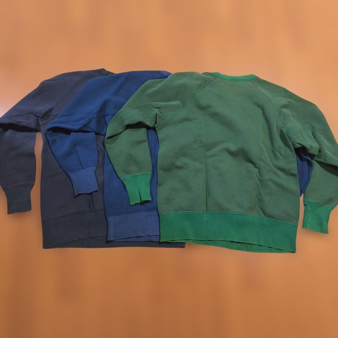 バーンズBurnsヴィンテージ　ラグランスウェット 3色セット　Lサイズ