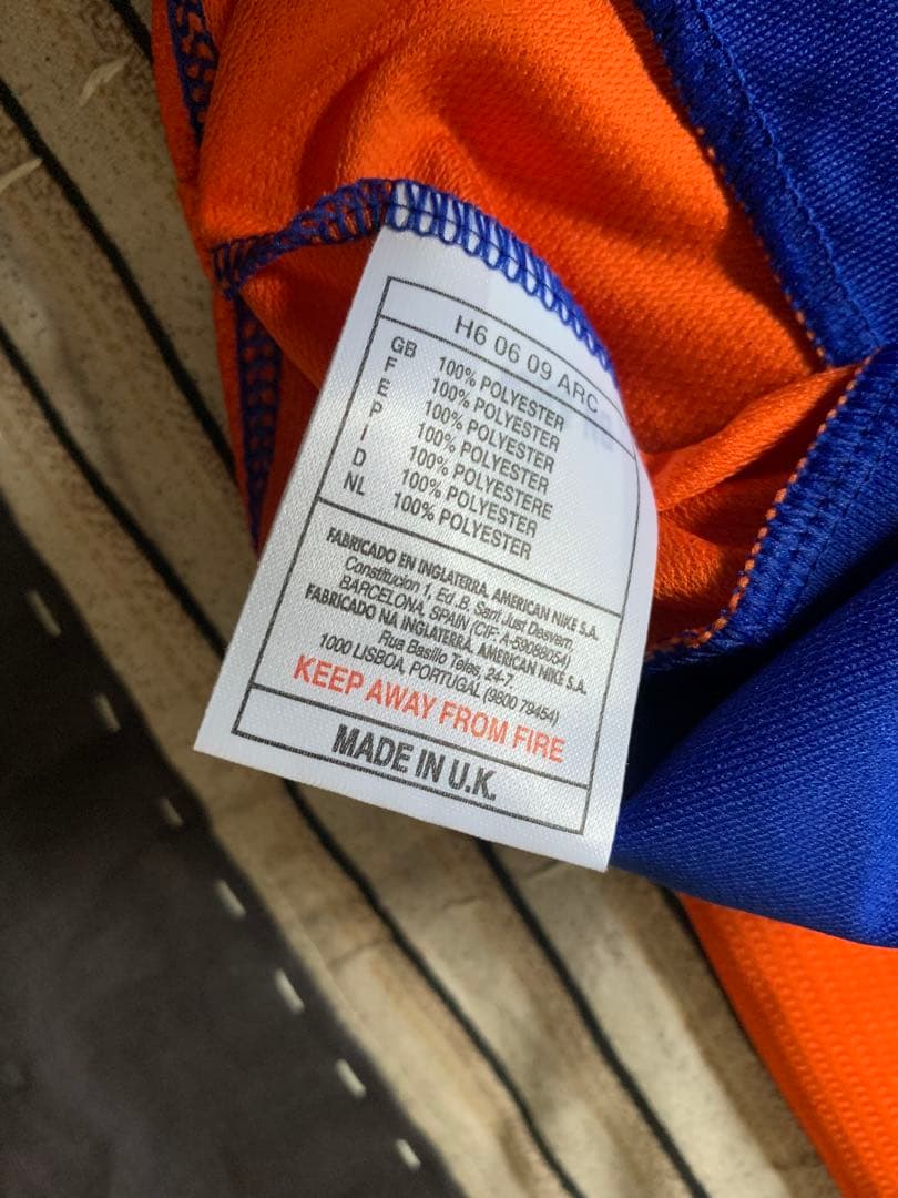 97-98 nike オランダ代表 アウェイ ユニフォーム ゲームシャツ ユーロ