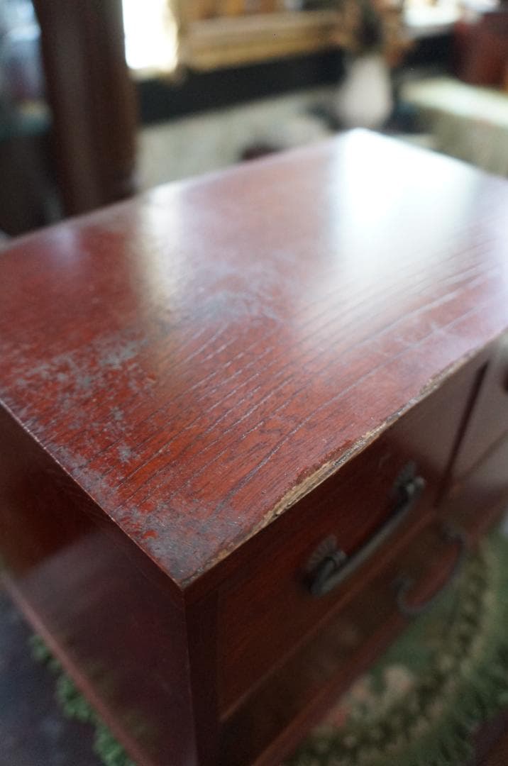 M様ご確認用画像❶昭和レトロ・木製・引き出し・引出し・古道具・2段・小箪笥・木箱