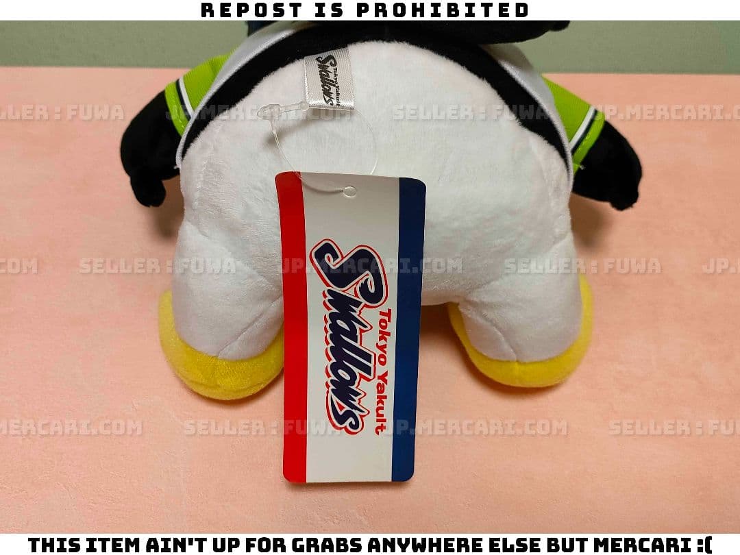 【未使用】東京ヤクルトスワローズ つば九郎 CREWユニホーム ぬいぐるみ