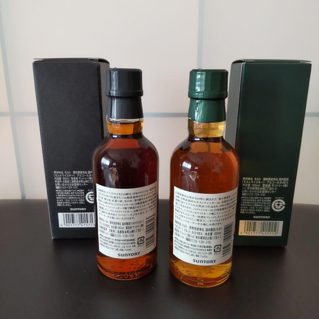 山崎蒸留所 & 白州蒸溜所 限定ウイスキー180ml セット