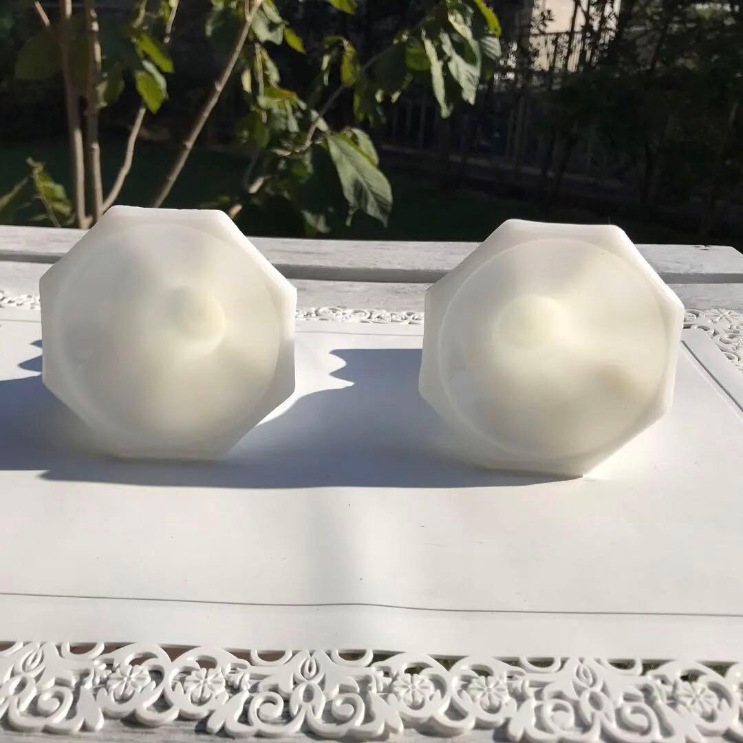 ミルクガラス　アンティーク　燭台　キャンドルスタンド　キャンドルホルダー　雑貨