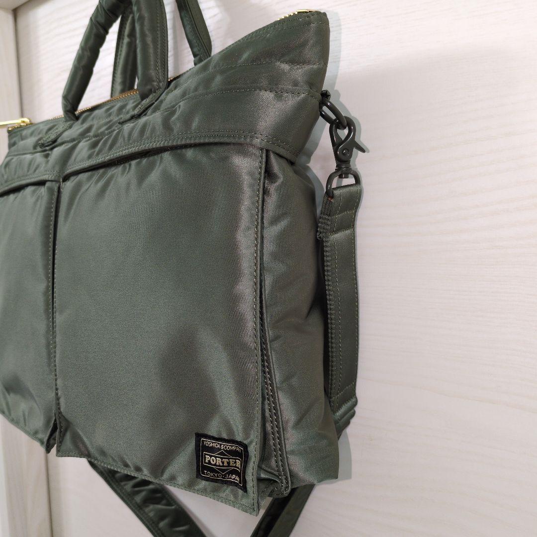 未使用品 ポーター タンカーショートヘルメットバッグオリーブグリーン バッグ