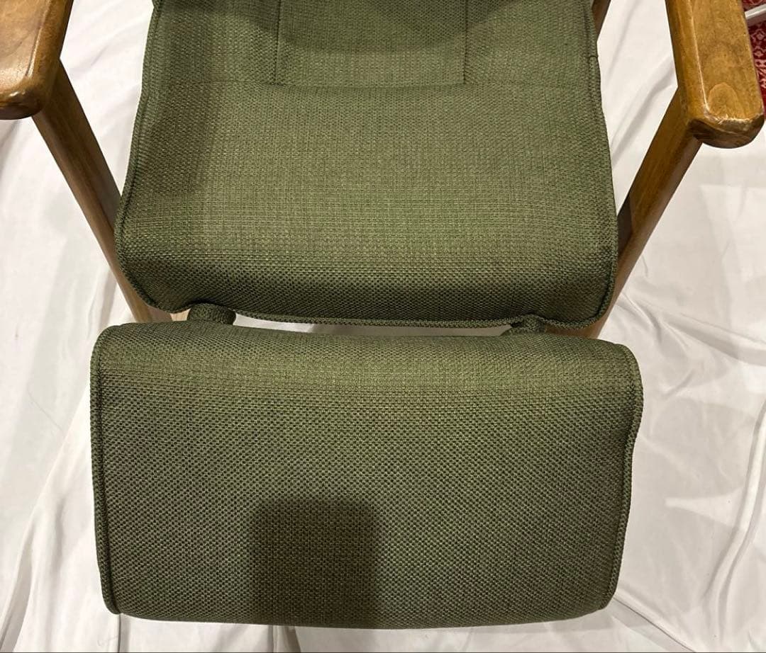 高座椅子 リクライニングチェア ランバーサポート オットマン 肘付き 高さ調節