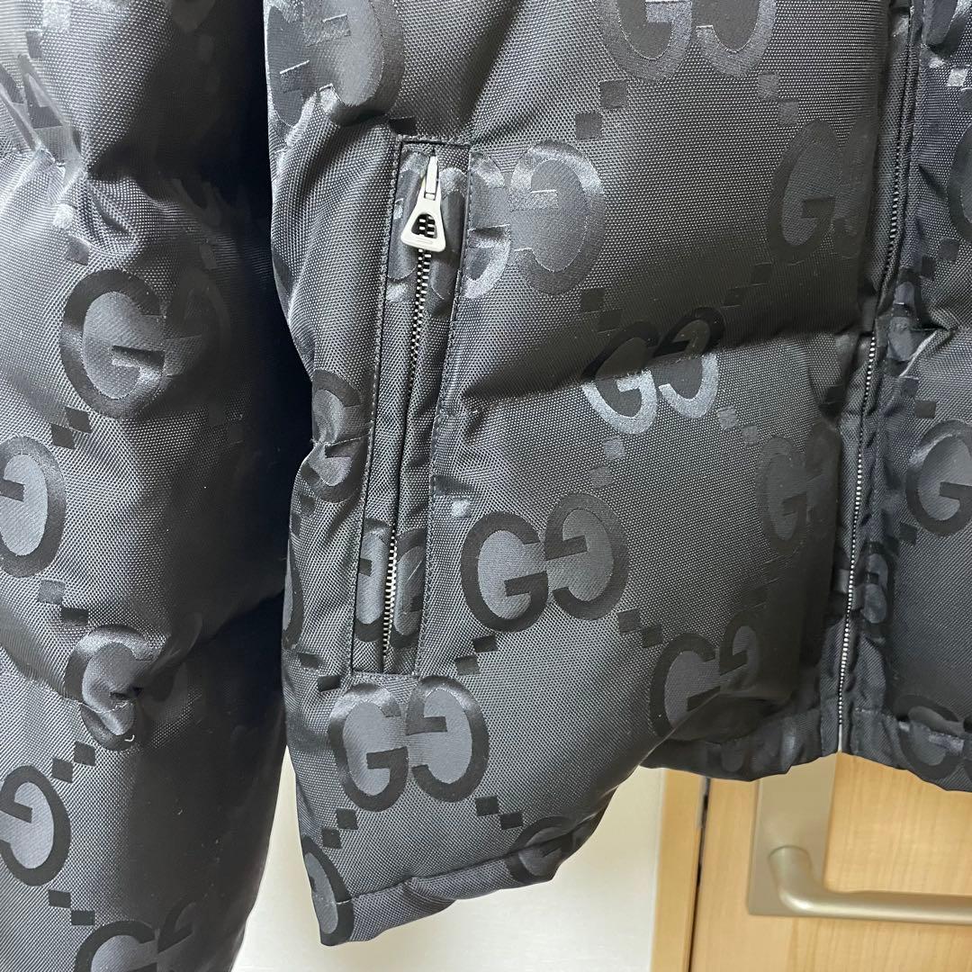 GUCCI グッチ ジャンボ GGキャンバス ブラック ダウン ジャケット