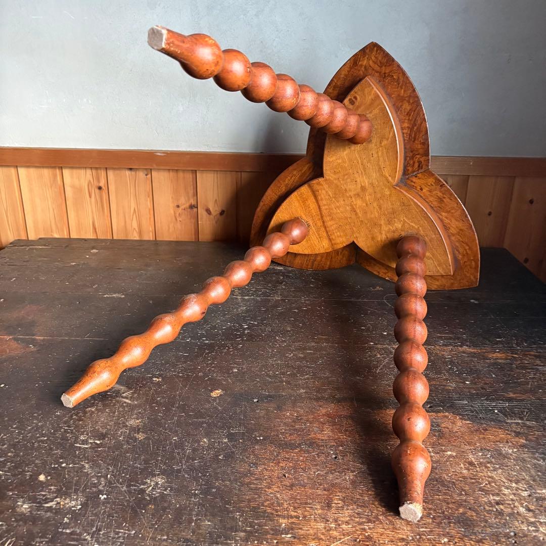 フランスアンティーク《ボビンレッグサイドテーブル》