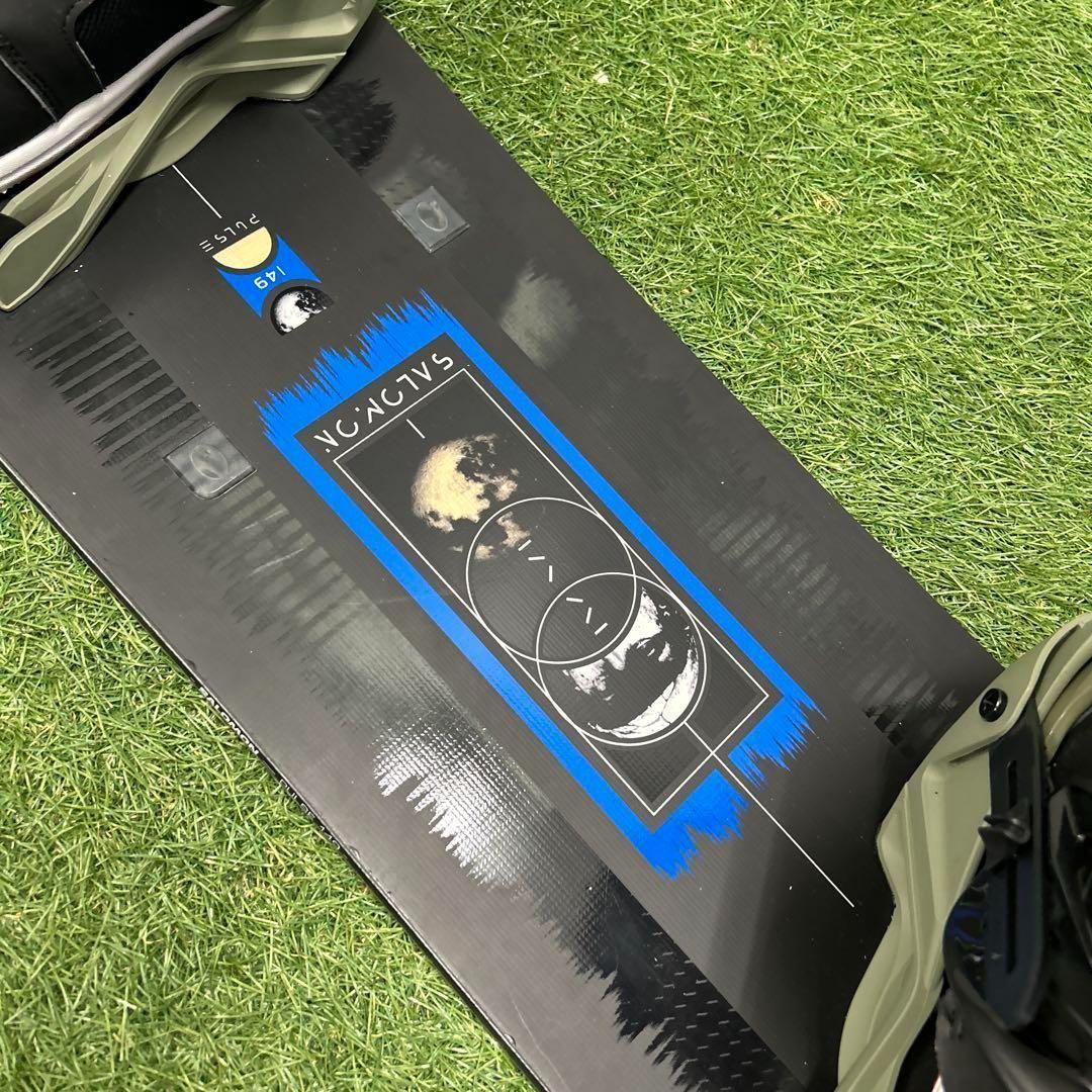 ブーツ無し‼️C025.5 SALOMON 149cm メンズスノーボードセット