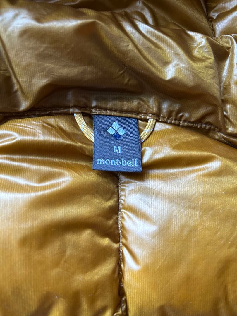 モンベル スペリオダウン　パーカ ドローコード ゴールド　田中シェン似　y2k