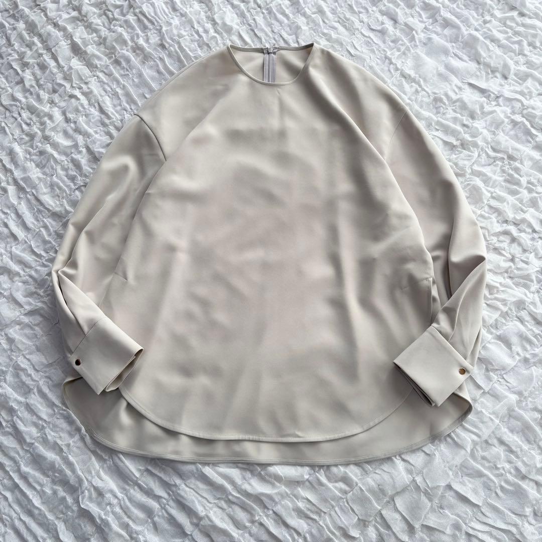 【1度着用のみ美品】 フレームワーク ダブルクロスタックスリーブブラウス