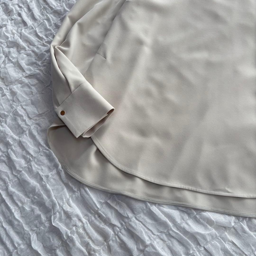 【1度着用のみ美品】 フレームワーク ダブルクロスタックスリーブブラウス