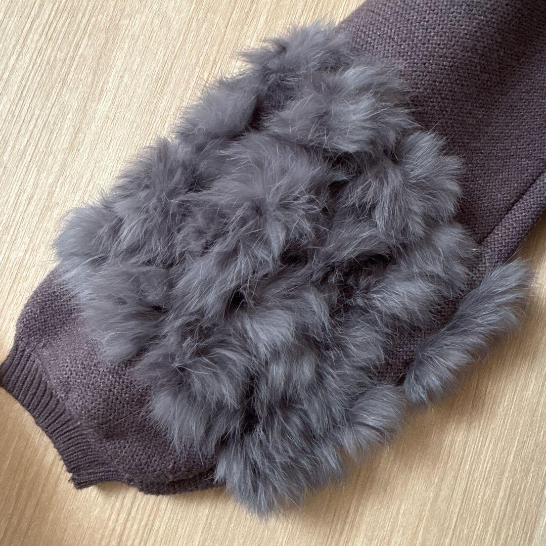 【1226】アナイ系列アルアバイル　ラビットカフクレイジー釦2WAYプルオーバー