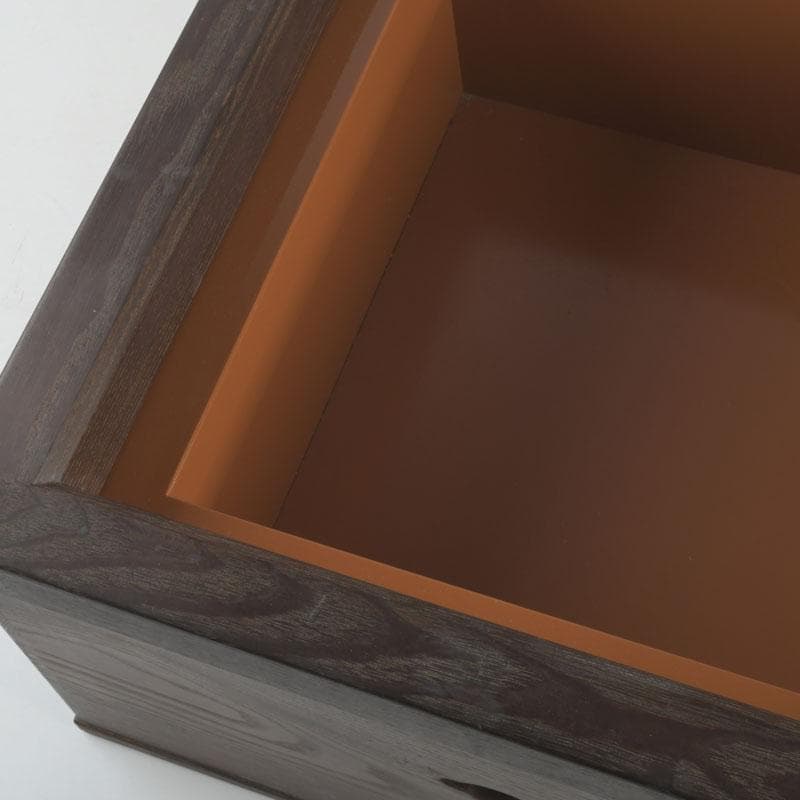 茶道具　桑　麿入子　置炉　炉壇　炉縁　V　9241A