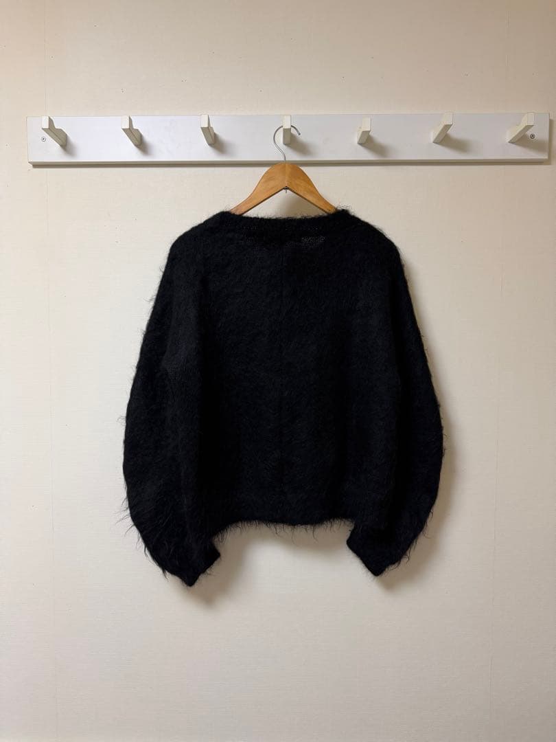 トップス nvrfrgt brushed mohair v-neck sweater