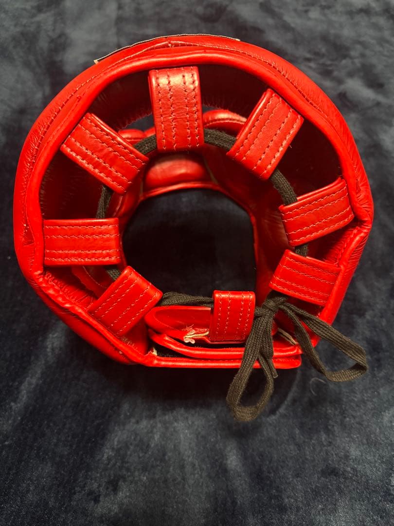 【新品未使用】WINDY ボクシングヘッドギア レッドヘッドガード　Lサイズ